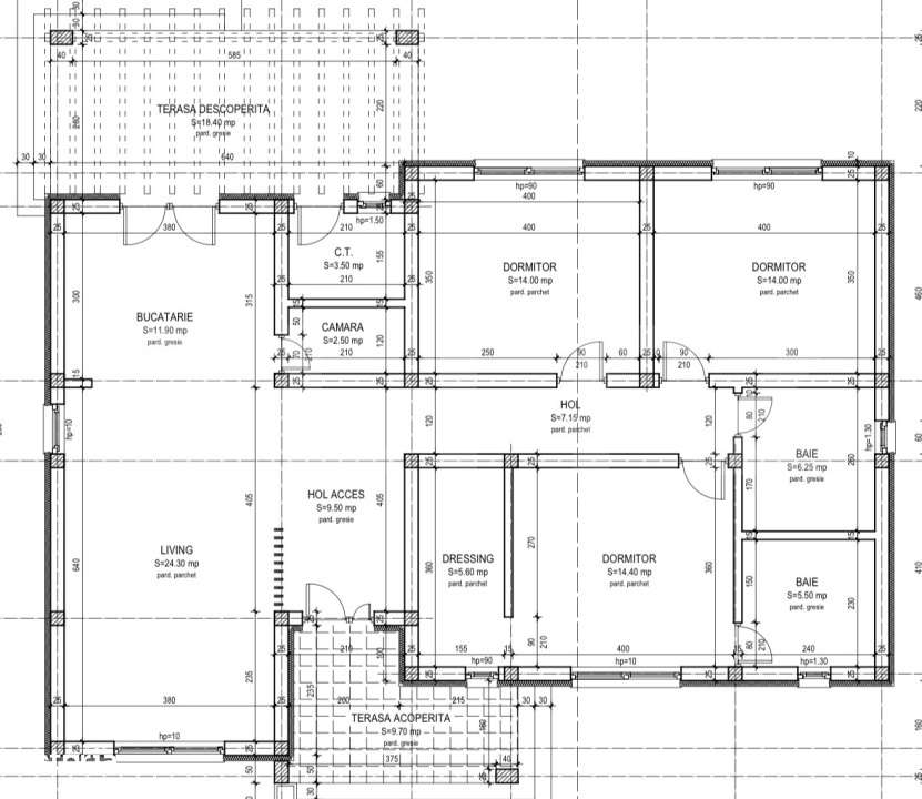 Casa plan parter,119mp utili, 500mp teren,Paulesti - Imagine principală: 2/15
