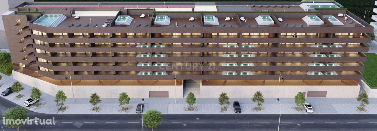 Apartamento T2 Duplex com piscina privativa em Empreendimento Douro No