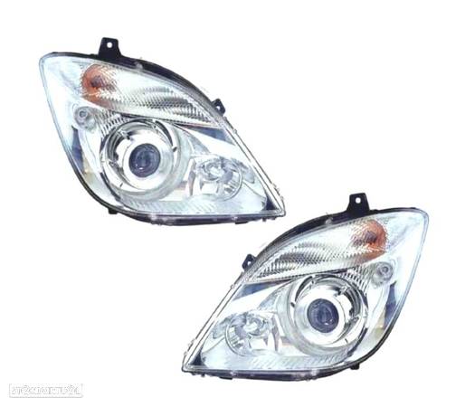 FARÓIS OPTICAS XENON PARA MERCEDES SPRINTER 06- - 1