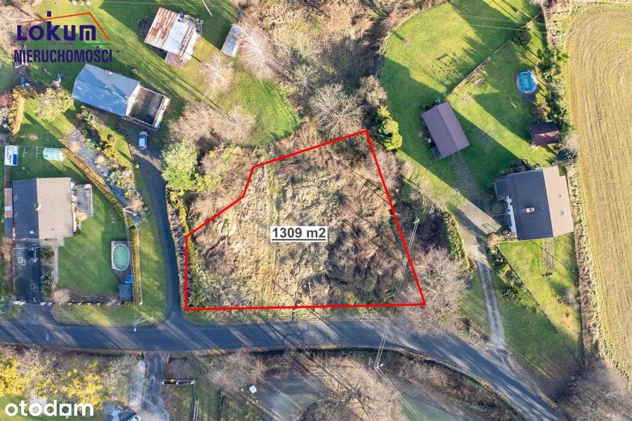 Kostkowice - działka 13a pod dom, media, dojazd-3