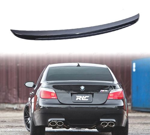 AILERON LIP SPOILER PARA BMW SERIE 5 E60 03-10 PRETO BRILHANTE - 1