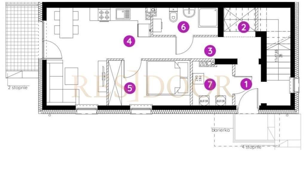 2- poziomowe, nowe mieszkanie na Jagodnie-5