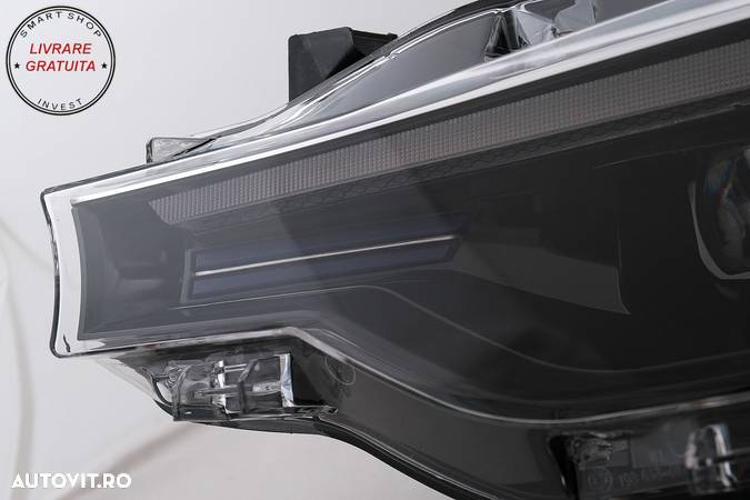 Faruri LED DRL BMW 3 Series F30 F31 Sedan Touring (10.2011-05.2015) Upgrade la G20- livrare gratuita - 5