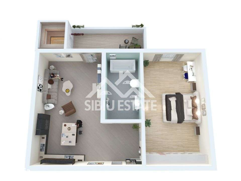 Apartament 2 camere, 39,60 mp – Zona Lacul lui Binder - Imagine principală: 4/6