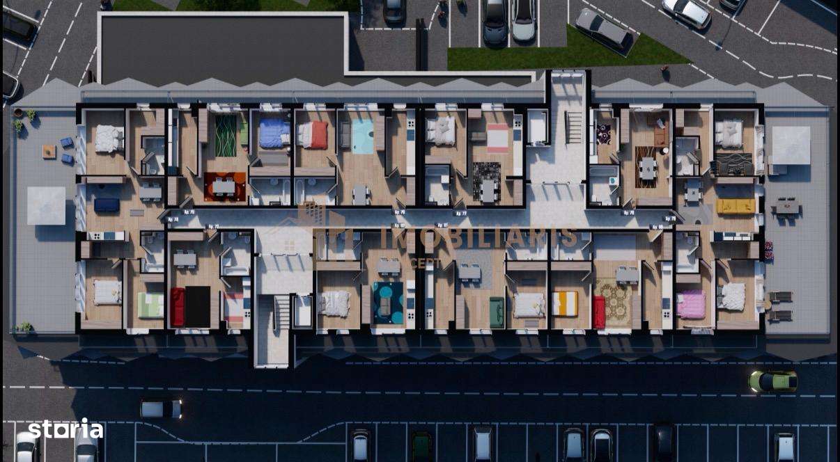 COMISION 0% !!! Apartament 2 camere, bloc nou, zona Republicii -  Poli-3