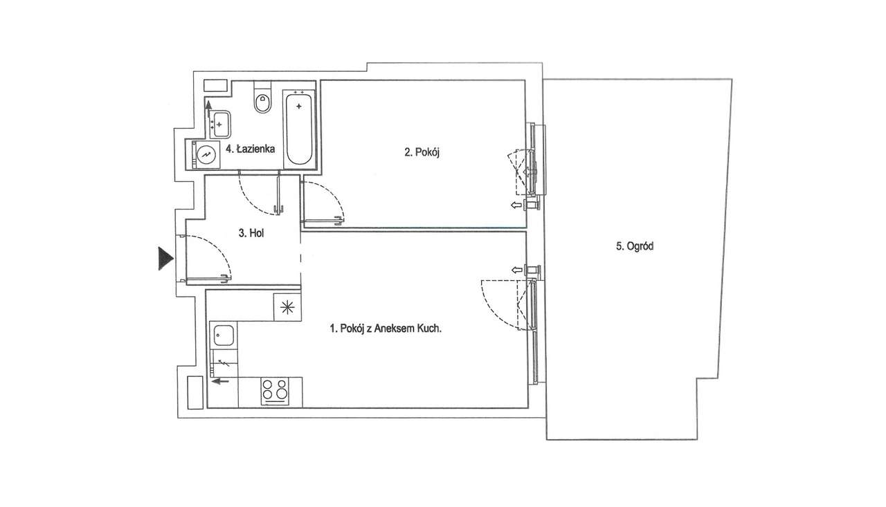 Bez prowizji: Nowe, 2-pokoje, duży ogródek, garaż, spokojna okolica-18