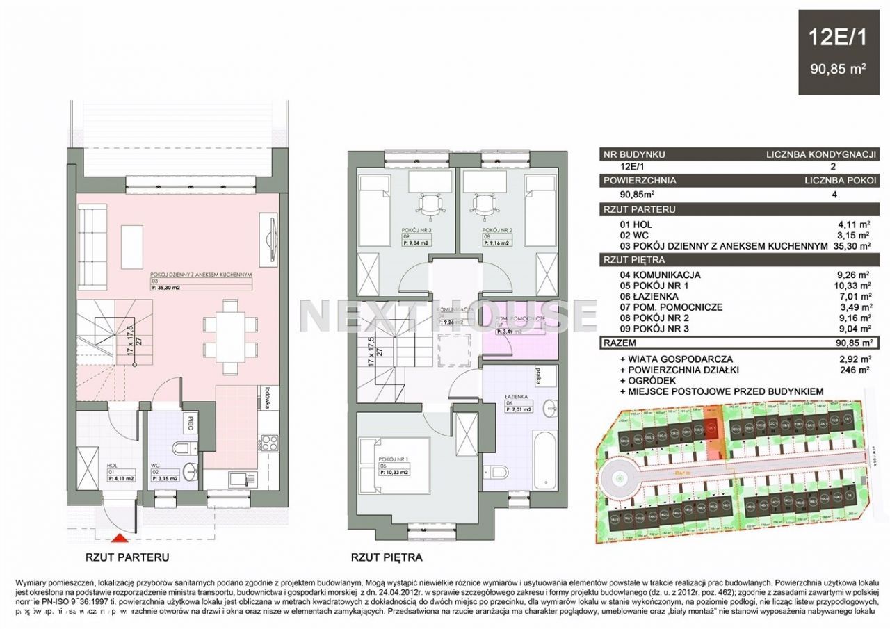 Dom, 90,85 m², Gliwice