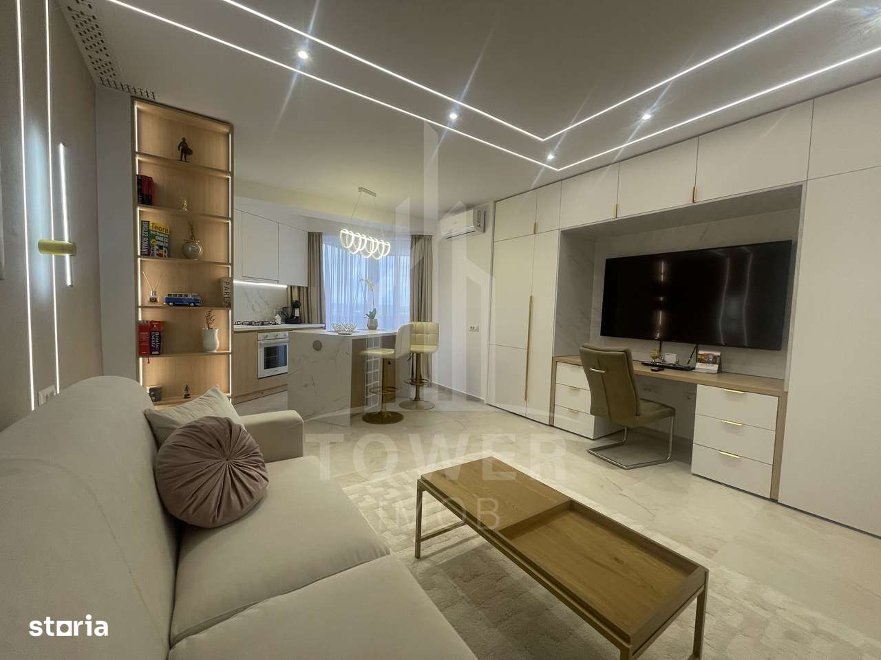 Garsoniera de lux pentru închiriat-in bloc nou-EVO - Imagine principală: 1/11