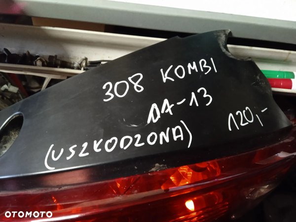 LAMPA TYLNA PEUGEOT 308 KOMBI 07-13 USZKODZONA - 5