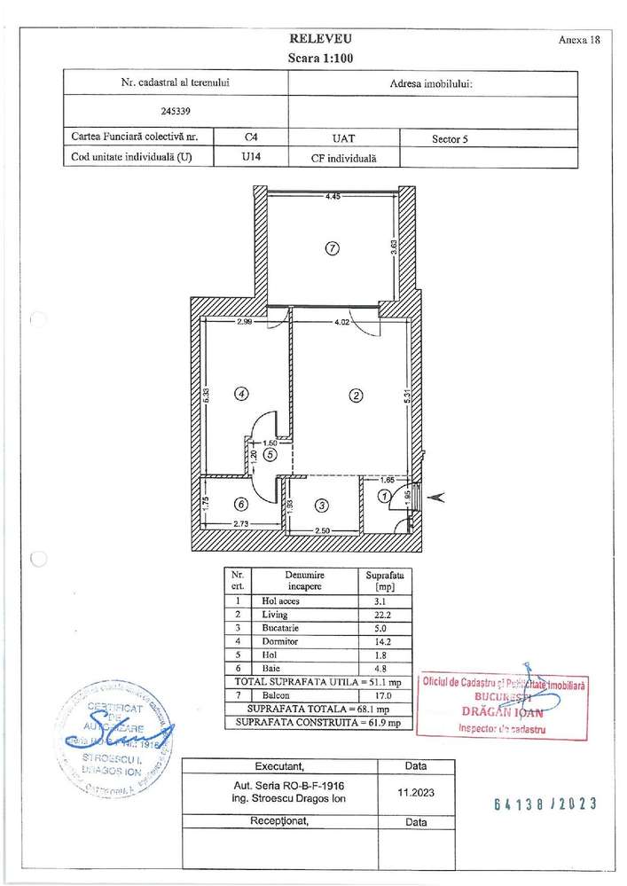 Vanzare 2 camere/terasă 17 mp si inaltime de 3,7m/ One Cotroceni Park-19