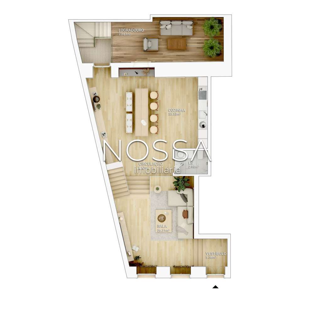 T1 EXCLUSIVO | 132m² | varanda | Rua da Alegria-22