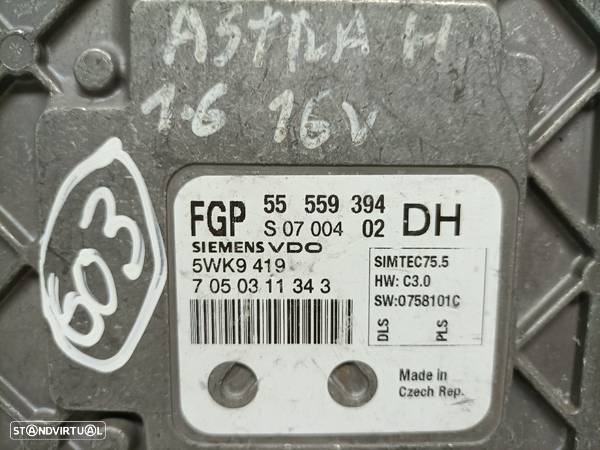 Centralina Motor Opel Astra H (A04) - 3
