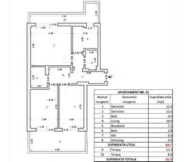 Apartament 3 camere  finalizat Pallady-10 min Metrou N.Teclu