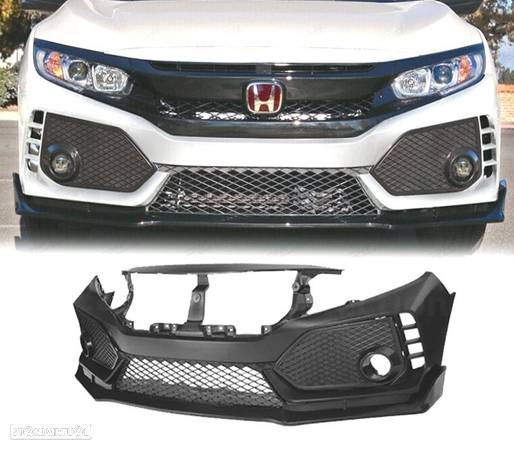 PARA-CHOQUES FRONTAL PARA HONDA CIVIC 16- LOOK TYPE-R - 1