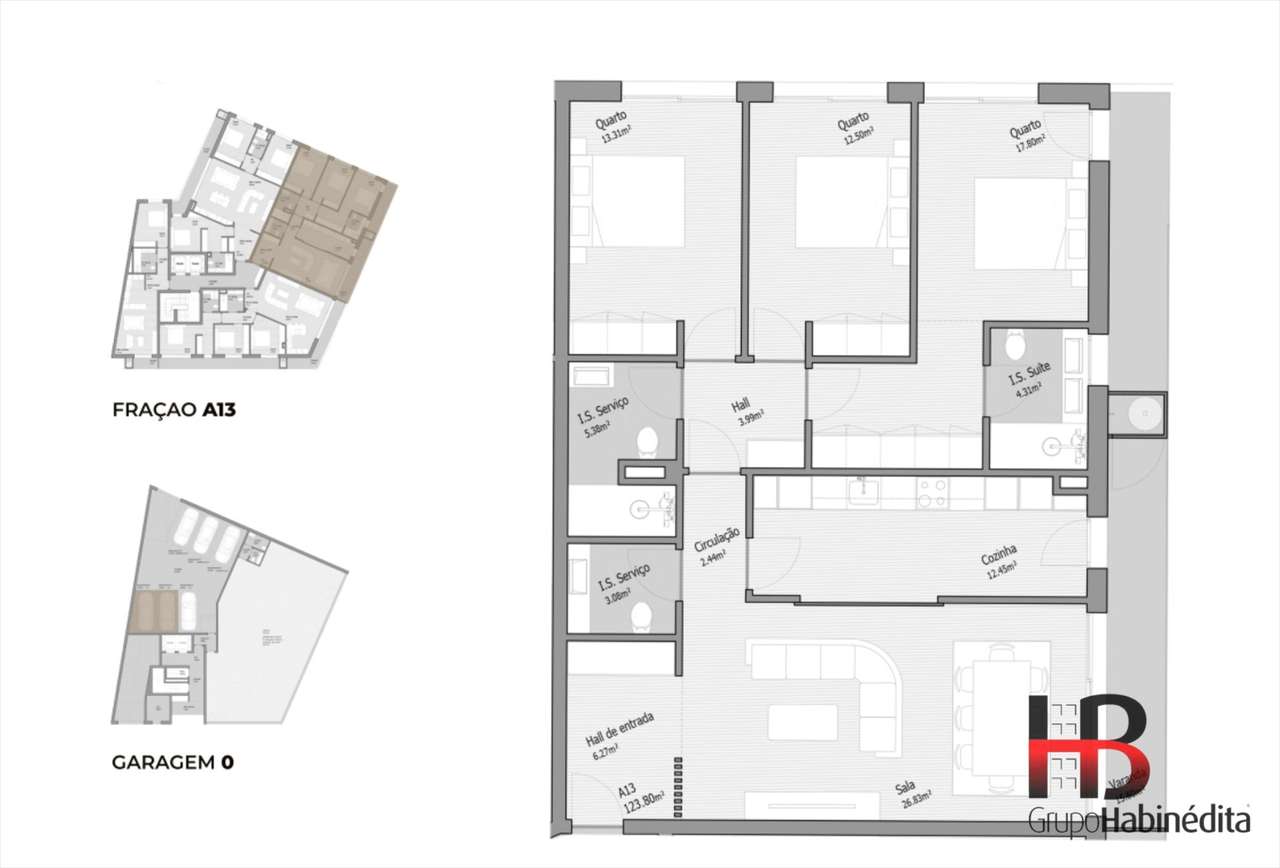 Apartamento T3 Venda em Bougado (São Martinho e Santiago),Trofa-9