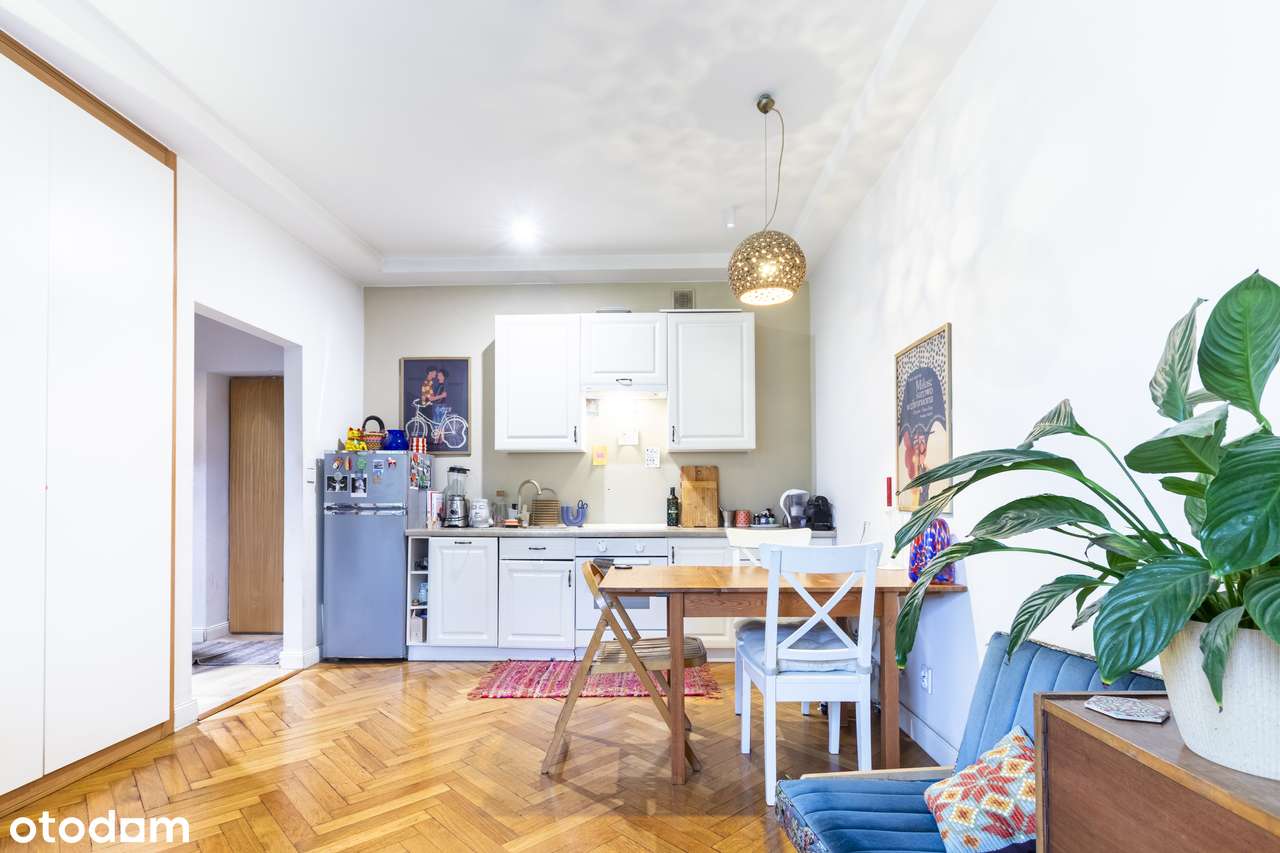 2 pok. | wysokie sufity | kamienica | klimatyczne | Saska Kępa - Pełny obrazek: 4/14