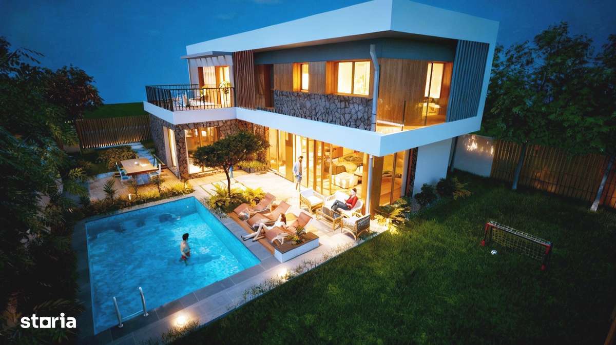 Vila Exclusiva cu PIscina si Gradina.Ansamblu Premium Certificat NZEB - Imagine principală: 1/7