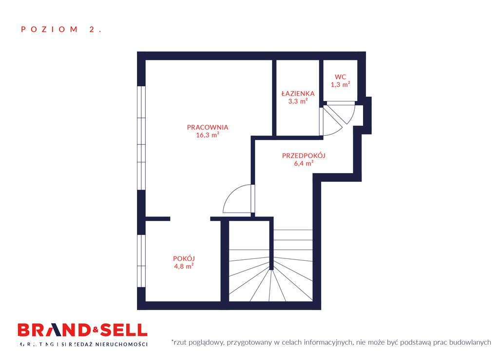 3 pokoje z możliwością przebudowy na 5-18