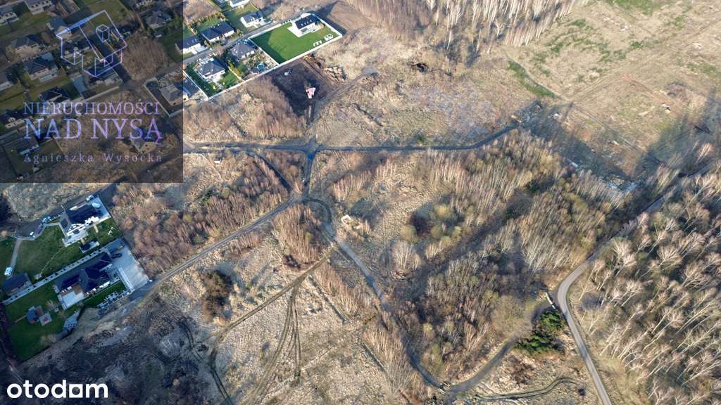 4 działki budowlane, media: prąd, woda!-1