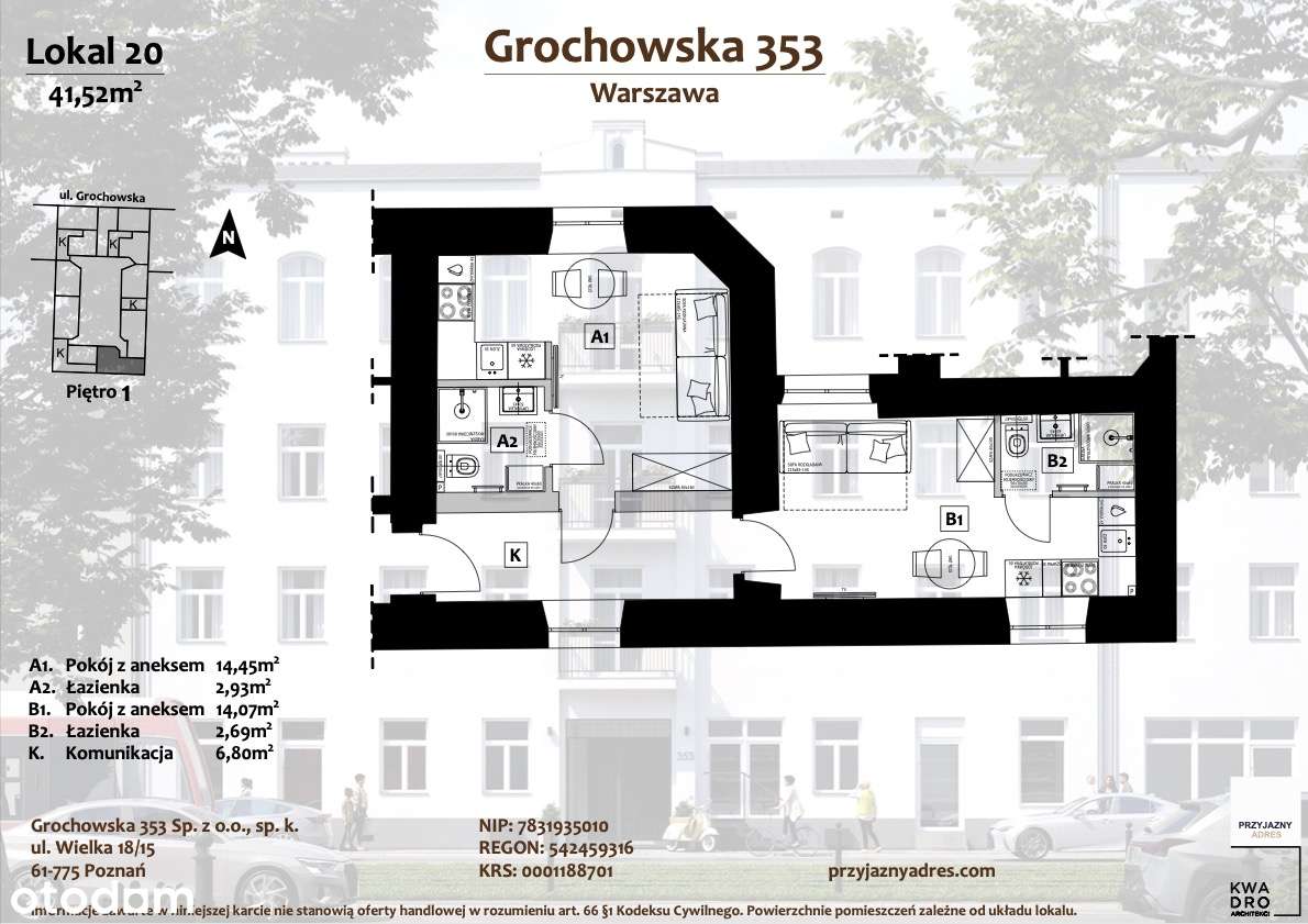 Kamienica & Oficyna Grochowska 353-3