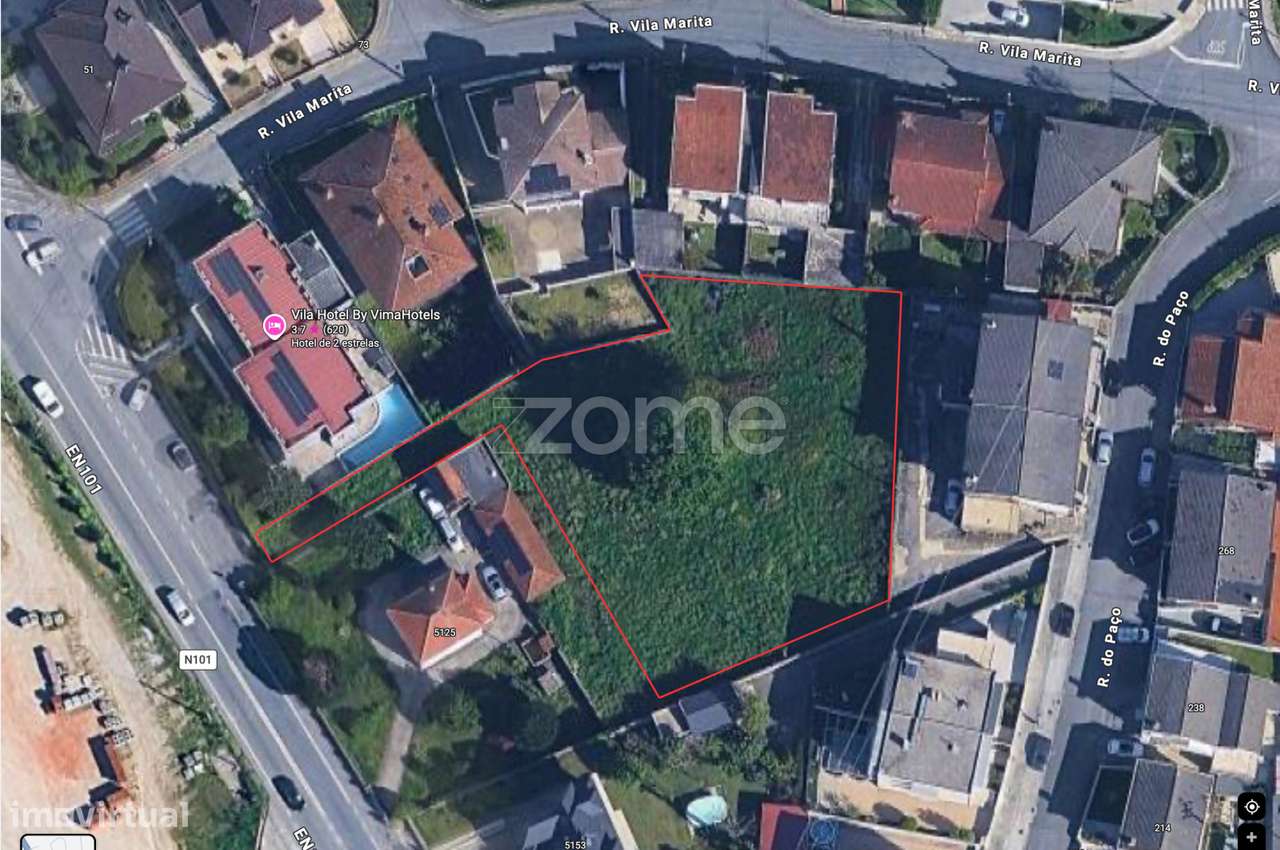 Terreno Urbanizável com 2.530m2 em Ponte, Guimarães