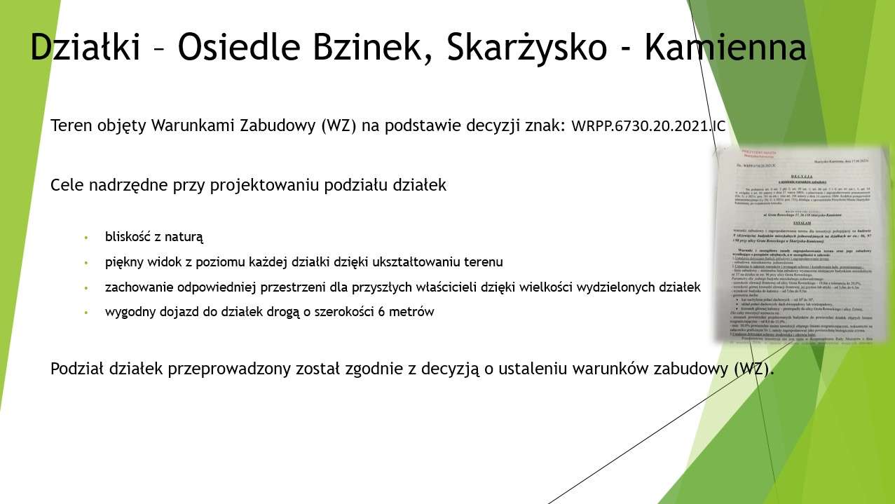 Kompleks 9 działek z decyzją WZ, Osiedle Bzinek, Skarżysko-Kamienna - Pełny obrazek: 5/16