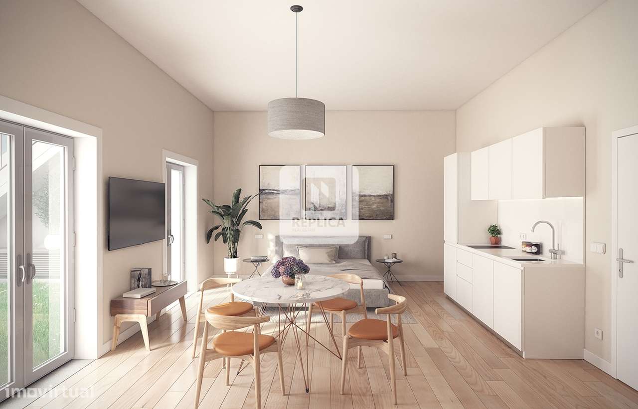 Apartamento T0 com jardim privativo em Paranhos ( licenciado para serv - Grande imagem: 4/9