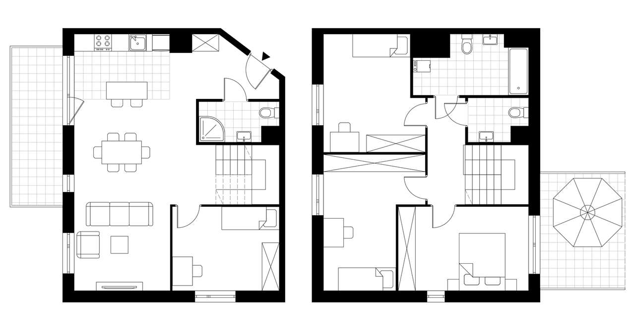 5-pokojowe mieszkanie 113m2 + taras Bezpośrednio - Pełny obrazek: 3/8