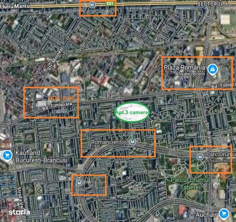 Metrou Romancierilor, bloc anvelopat, instalatii noi, langa Lidl, Plaz-3