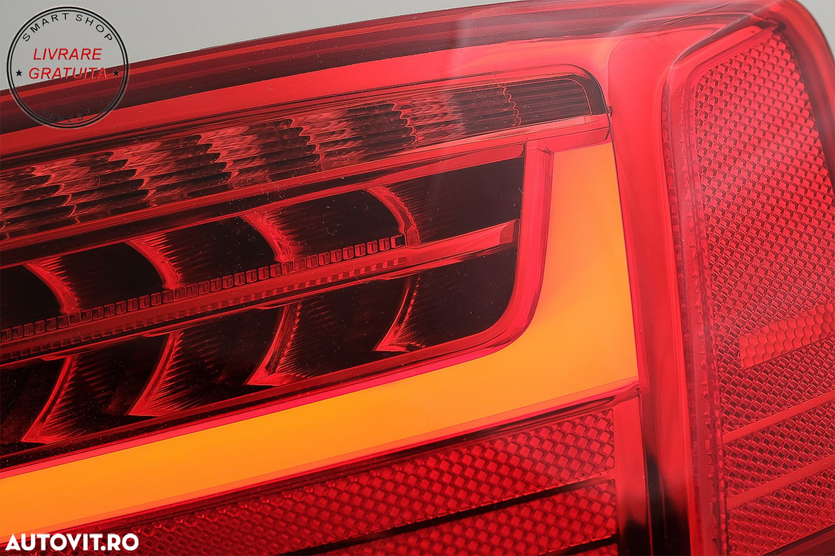 Stopuri LED Audi A5 8T Facelift (2012-2016) Semnal Secvential Dinamic- livrare gratuita - 4