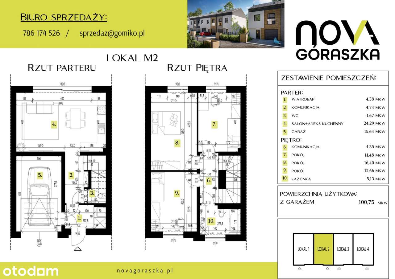 4-pokojowy dom 147,9 m2 + ogródek - Pełny obrazek: 2/9