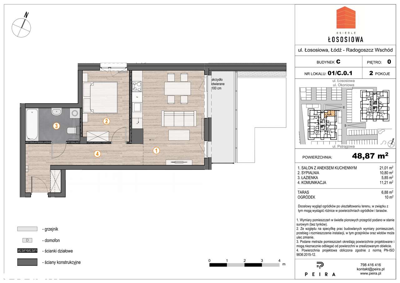Osiedle Łososiowa | mieszkanie 2-pok. | 1 - Pełny obrazek: 2/6