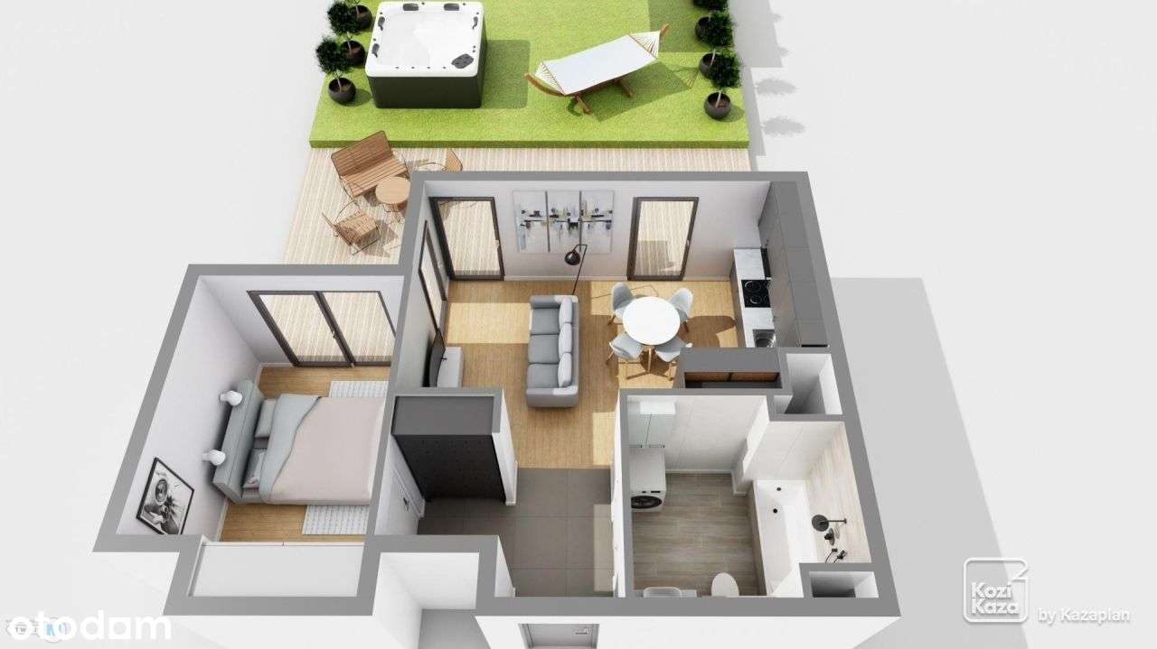 Apartament Premium 2pokoje+taras 101 m² Nowe - View 4