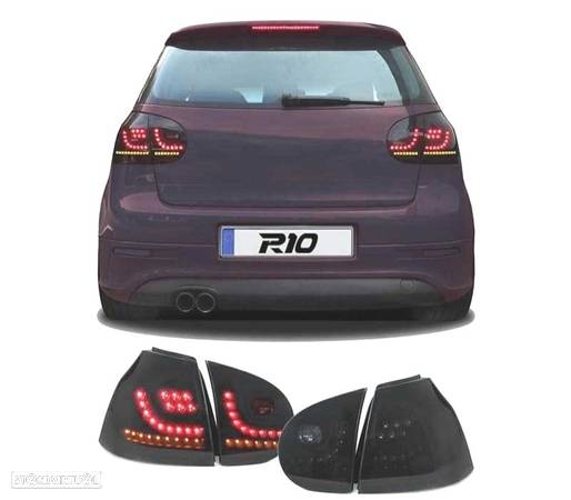 CONJUNTO DE FAROLINS LED PARA VOLKSWAGEN VW GOLF 5 03-08 NEW LOOK INDICADORES DINAMICOS - 1