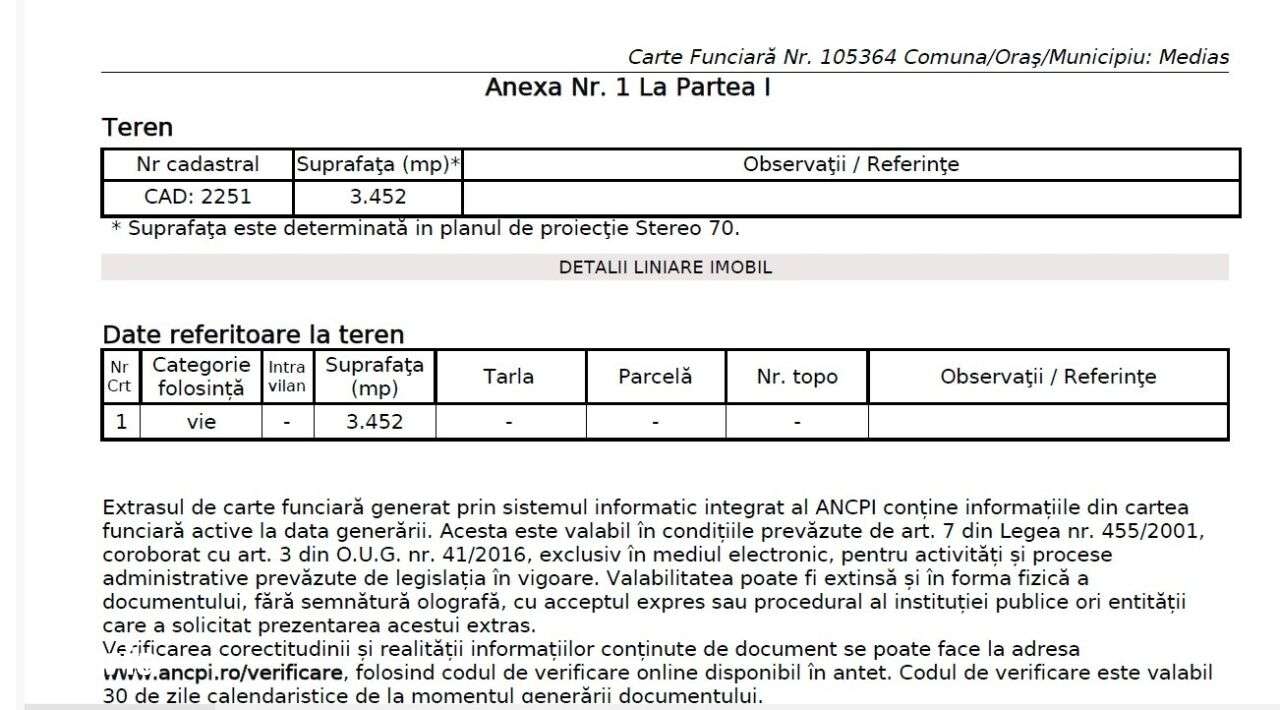 teren vie Medias, 3452 mp - Imagine principală: 5/5