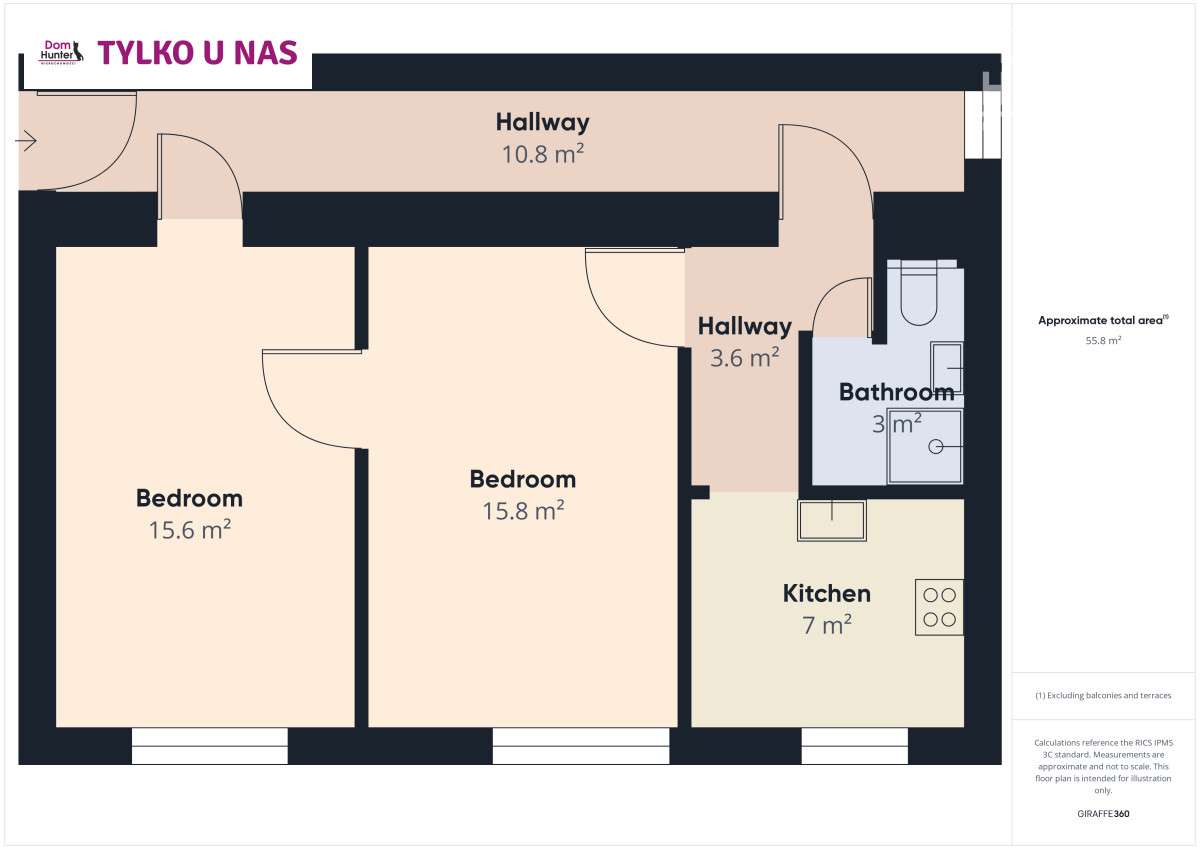Odnowione, słoneczne, 2 pokojowe w Sopocie - Pełny obrazek: 5/16