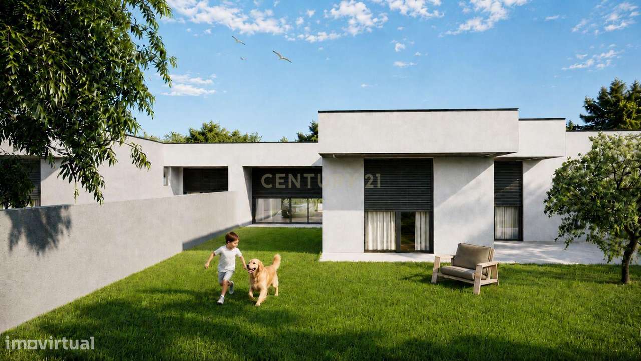 Moradia T3 Térrea Moderna com Garagem e Jardim em Gandra-8