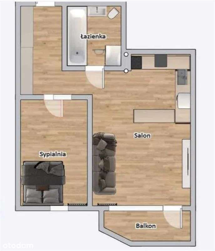 Grunwaldzka/2 pokoje/po remoncie/balko/piwnica-7