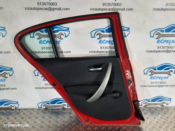 PORTA PORTAS TRASEIRA TRÁS ESQUERDA BMW 41527191017 7191017 BMW SERIE 1 E87 FECHO ELEVADOR MOTOR PUXADOR VIDRO - 4