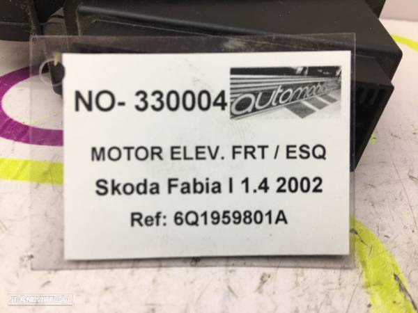 Motor Elevador de Vidro Frt / Esq Skoda Fabia I 1.4 i 100 Cv de 2002 - Ref : 6Q1959801A - NO330004 - 3