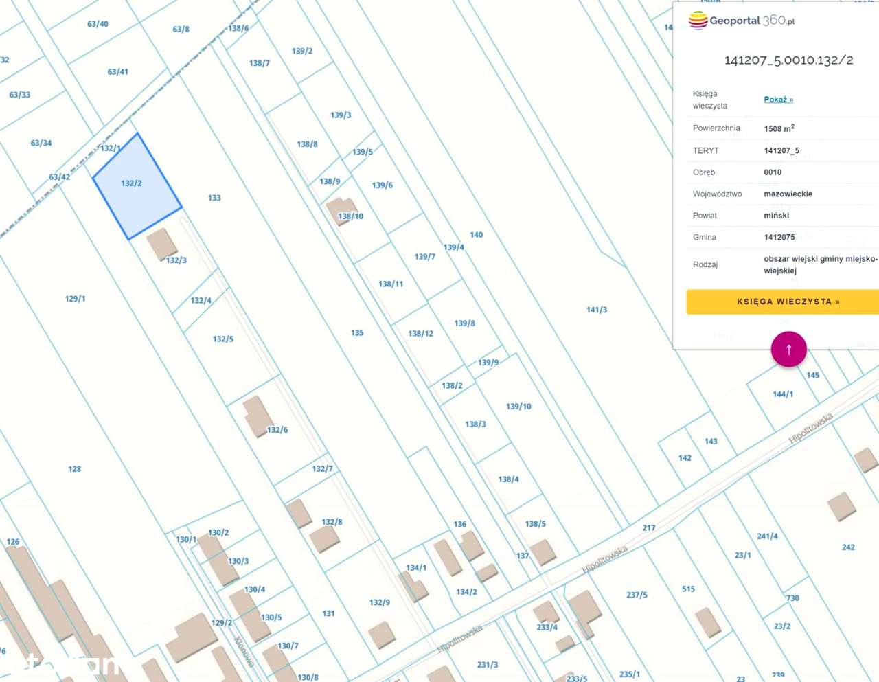 Hipolitów, Hipolitowska 94, 1508m2
