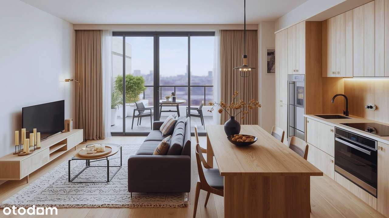 Kawalerka na 12piętrze z widokiem na panoramę miasta, 5 km od centrum.-0