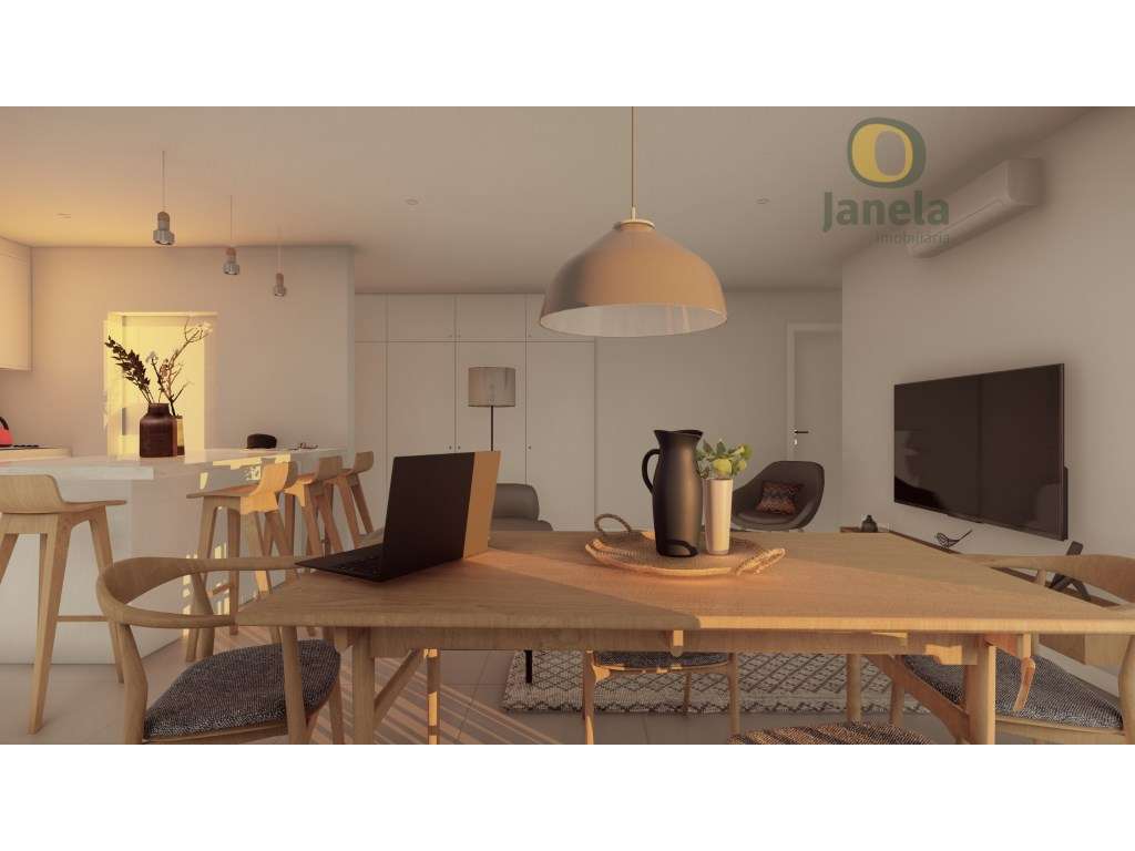 Maravilhoso T2 NOVO com piscina, jardim e garagem, perto do Aeropor... - Grande imagem: 4/9