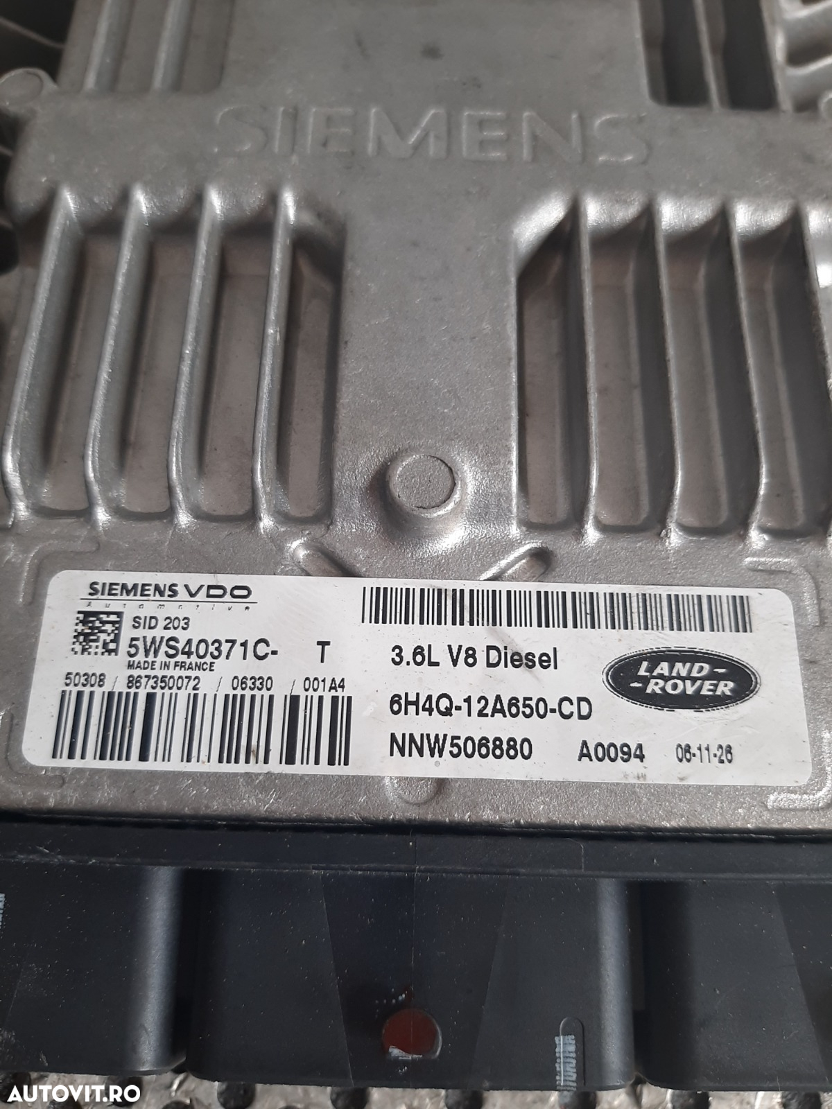 Calculator Motor ECU Land Rover Range Rover Vogue Sport L322 L320 3.6 TDV8 Motor 368DT Cod 6H4Q-12A650-CD An 2005-2006-2007-2008-2009-2010 - 7