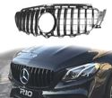 GRELHA FRONTAL PARA MERCEDES E W213 16-18 LOOK GT PRETO BRILHO - 1