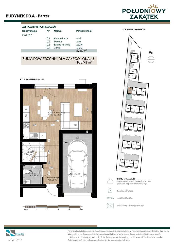 Południowy Zakątek | dom 4-pok. | D3.A - Pełny obrazek: 2/10