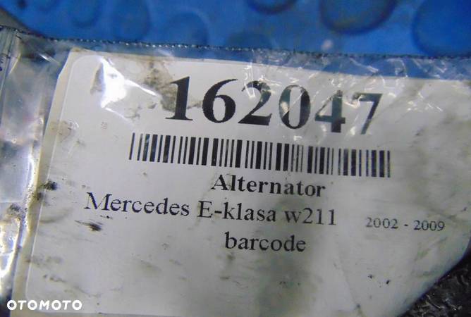 MERCEDES E-KLASA W211 ALTERNATOR 2.2CDI A0001501750 - 9