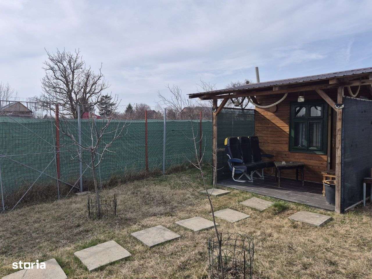 Caciulati, vanzare casa 3 camere la rosu, teren 500mp.-9