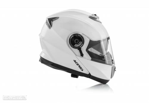 capacete modular acerbis flip up branco - 3