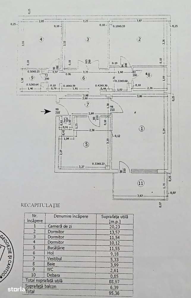 4 camere – Decebal / Mesterul Manole • Parter • Bloc 1990 COMISION 0%-19